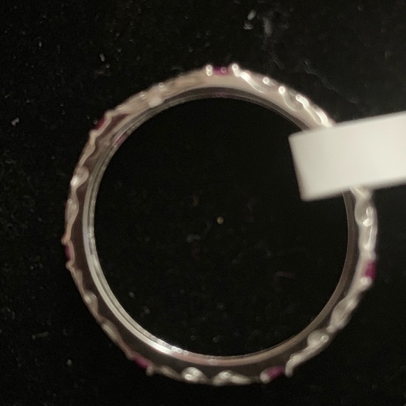 Ruby (Red) Ring Sterling Silver 925 - Picture 2 of 3